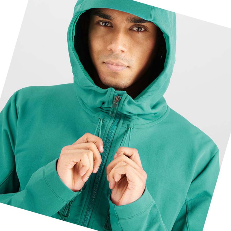 Bundy Salomon OUTPEAK SOFTSHELL Panske Zelene | VXDRSHZ-04