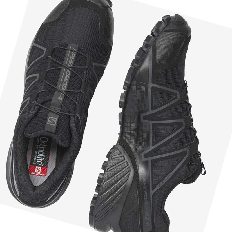 Cizmy Salomon SPEEDCROSS 4 WIDE FORCES Panske Čierne | RPYAVGW-40