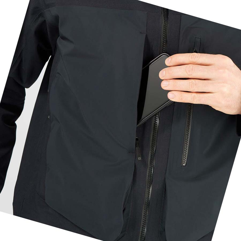 Lyžiarske Bundy Salomon STANCE 3L LONG Panske Čierne | LGTHBRD-98