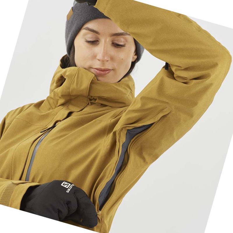 Lyžiarske Bundy Salomon STANCE CARGO Damske Hnede | ERKWVXT-05