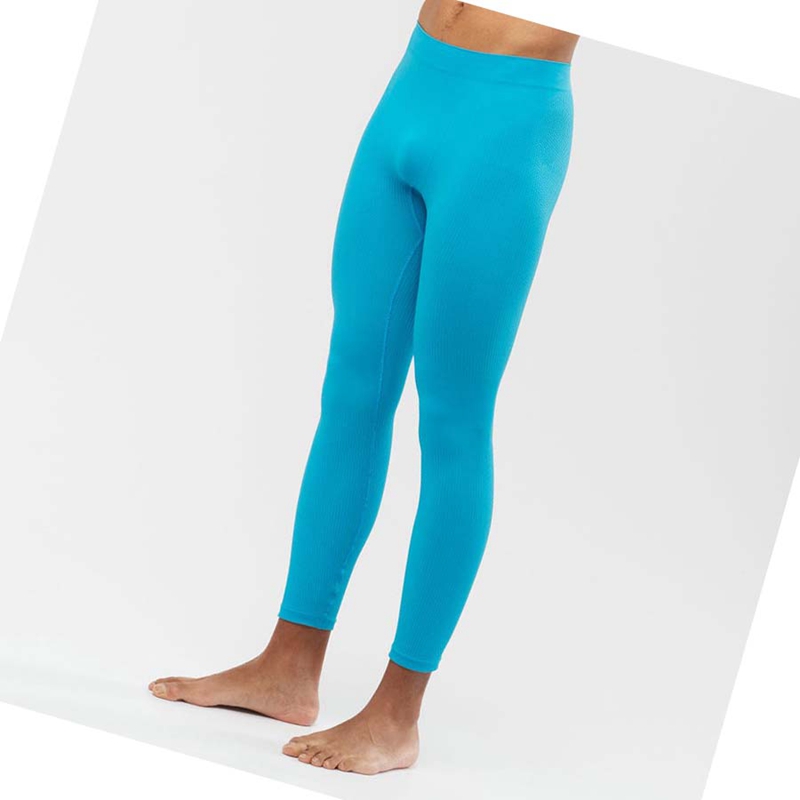 Nohavice Salomon ESSENTIAL SEAMLESS Panske Modre | MQERTKU-37