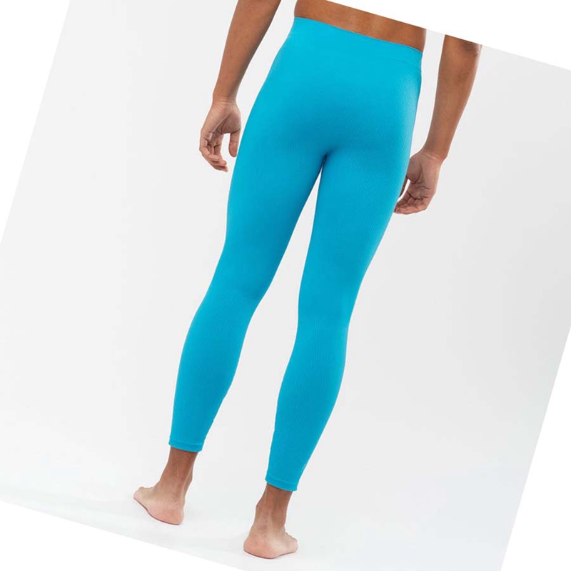 Nohavice Salomon ESSENTIAL SEAMLESS Panske Modre | MQERTKU-37