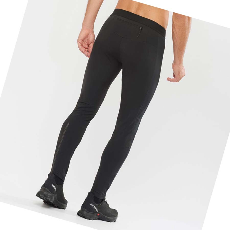 Nohavice Salomon GORE TEX INFINIUM™ WINDSTOPPER® Panske Čierne | XZUJCAV-10
