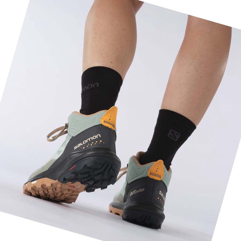 Turisticke Topanky Salomon WoOUTPULSE MID GORE-TEX Damske Mätové | ICWNDPT-95