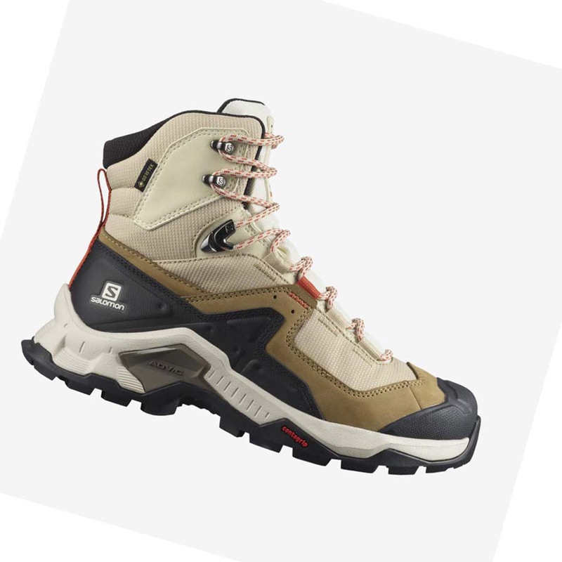 Turisticke Topanky Salomon WoQUEST ELEMENT GORE-TEX Damske Hnede | VIHJSYC-20