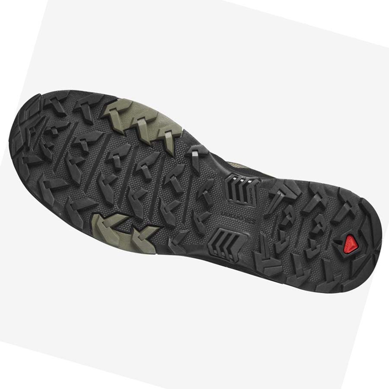 Turisticke Topanky Salomon X ULTRA 4 WIDE GORE-TEX Panske Olivovo Zelená Čierne | YKTHBDN-93