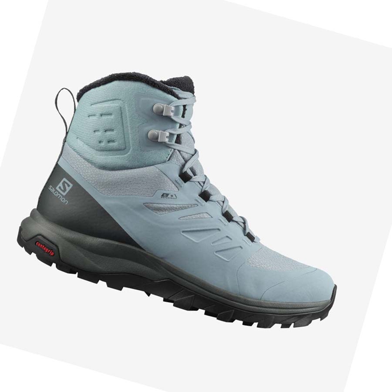 Zimne Cizmy Salomon OUTBLAST THINSULATE™ CLIMASALOMON™ WATERPROOF Damske Modre | KIXSPEU-62