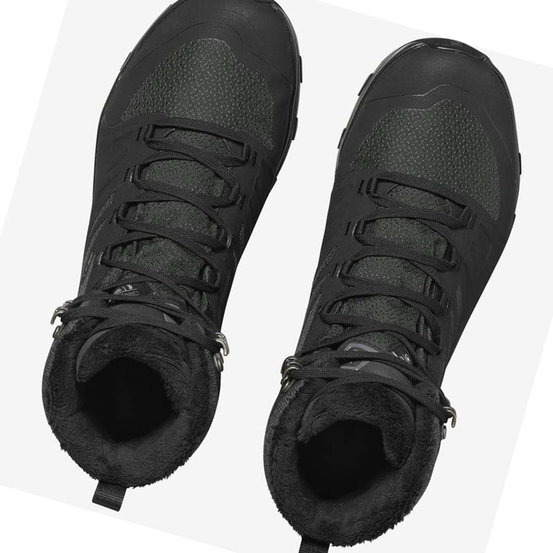 Zimne Cizmy Salomon OUTBLAST THINSULATE™ CLIMASALOMON™ WATERPROOF Damske Čierne | VTLAHDW-81