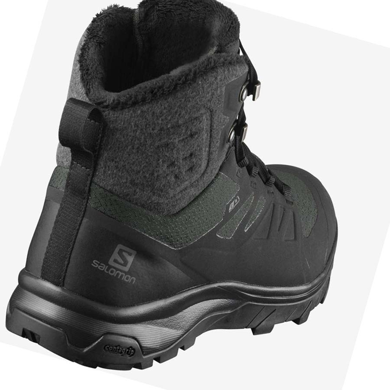 Zimne Cizmy Salomon OUTBLAST THINSULATE™ CLIMASALOMON™ WATERPROOF Damske Čierne | VTLAHDW-81